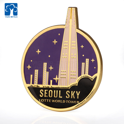 Fridge Magnet Manufacturer wholesale High quality Custom 3d Enamel Metal Souvenir fridge magnets