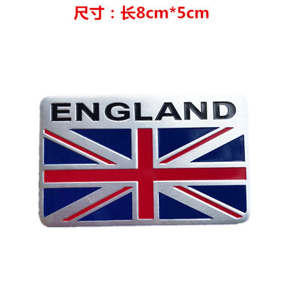Custom British People Flag Fridge Sticker Metal Body Sticker American Flag Logo Fridge Car Sticker