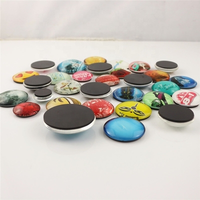 New Europe Design Wholesale Customized Crystal Fridge Magnet Factory Custom Round Crystal Glass Custom Fridge Magnet