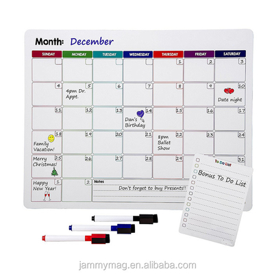 Decoration For Fridge Family Refrigerator White Board Magnetic Calendar Months