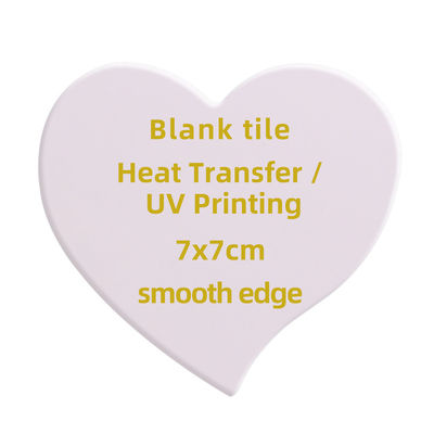 Shape Heart Ceramic Metric Shape Ceramic Fridge Magnet Blank For Valentine Souvenir